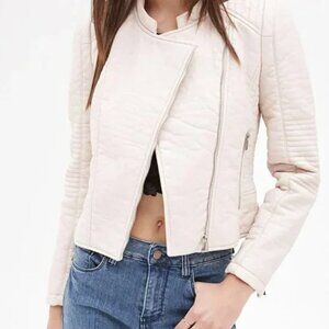 ZaraTRAFALUC  Faux Leather Pink Jacket